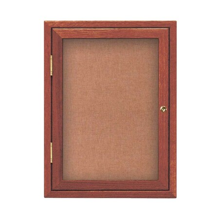 United Visual Products Sliding Glass Door Radius Letterboard, 72"x48", Bronze/Blue UV9023ACS-BRONZE-BLUE